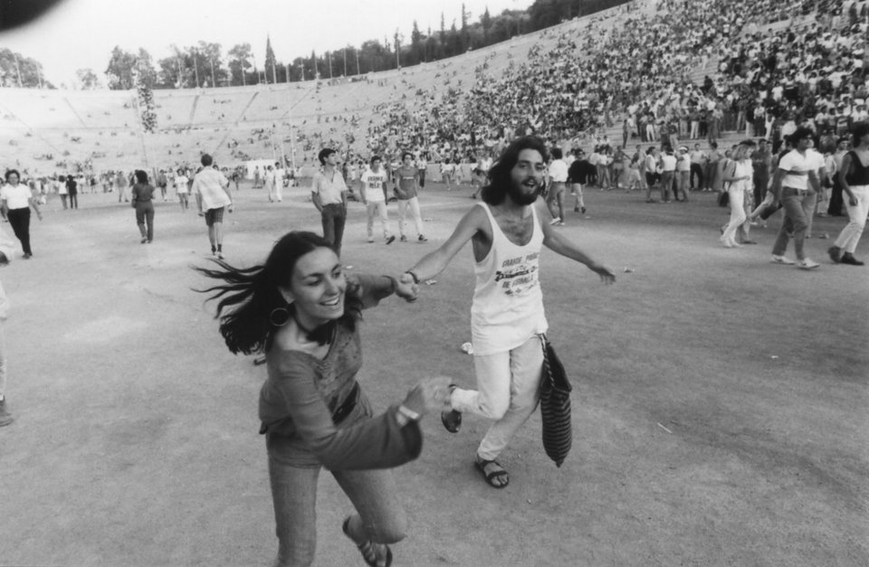 Rock In Athens στο Παναθηναϊκό Στάδιο της Αθήνας. Φωτ. Γιώργος Τουρκοβασίλης, Ιούλιος 1985