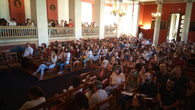 Η τελετή υποδοχής στο Εθνικό και Καποδιστριακό Πανεπιστήμιο Αθηνών