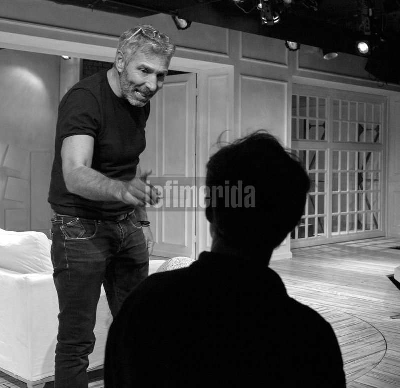 Ο Θοδωρής Αθερίδης στις πρόβες με Αλκι Κούρκουλο και Γιώργο Πυρπασόπουλο