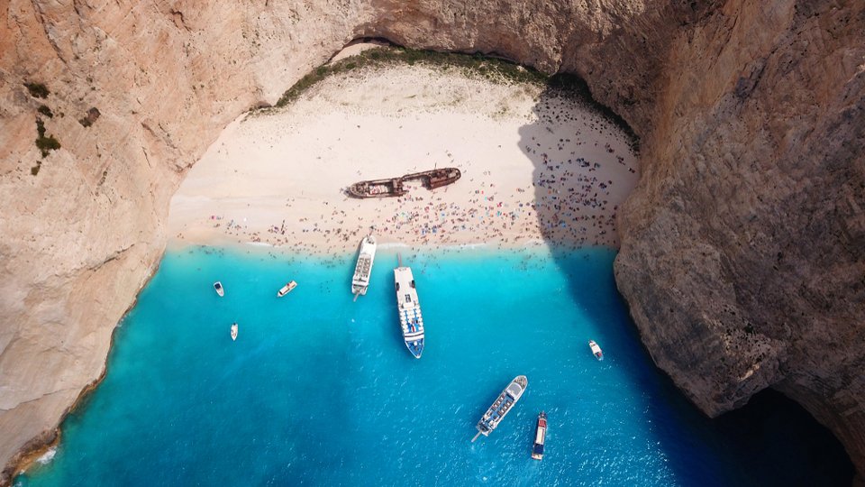 Το «Ναυάγιο» από ψηλά / Φωτογραφία: shutterstock
