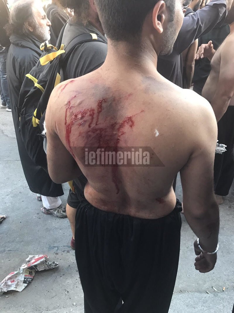 Εκατοντάδες σιίτες μουσουλμάνοι αυτομαστιγώνονται στον Πειραιά -Για να γιορτάσουν την Ασούρα [εικόνες & βίντεο] | iefimerida.gr 6