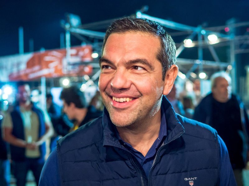 Ιδιαίτερα χαρούμενος για την επίσκεψή του έμοιαζε ο Αλέξης Τσίπρας