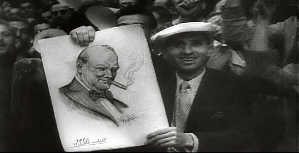 Αθναίος, με σκίτσο του Τσόρτσιλ υποδέχεται τα βρετανικά στρατεύματα