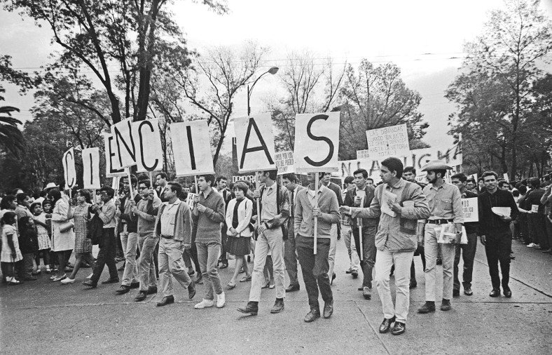Η διαδήλωση των φοιτητών, 13 Αυγούστου 1968. Φωτογραφία: Wikipedia