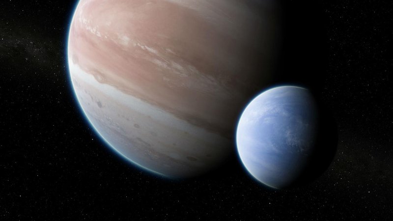 Εξωπλανήτης Kepler και εξωδορυφόρος (καλλιτεχνική απεικόνιση) (Πηγή Dan Durda)