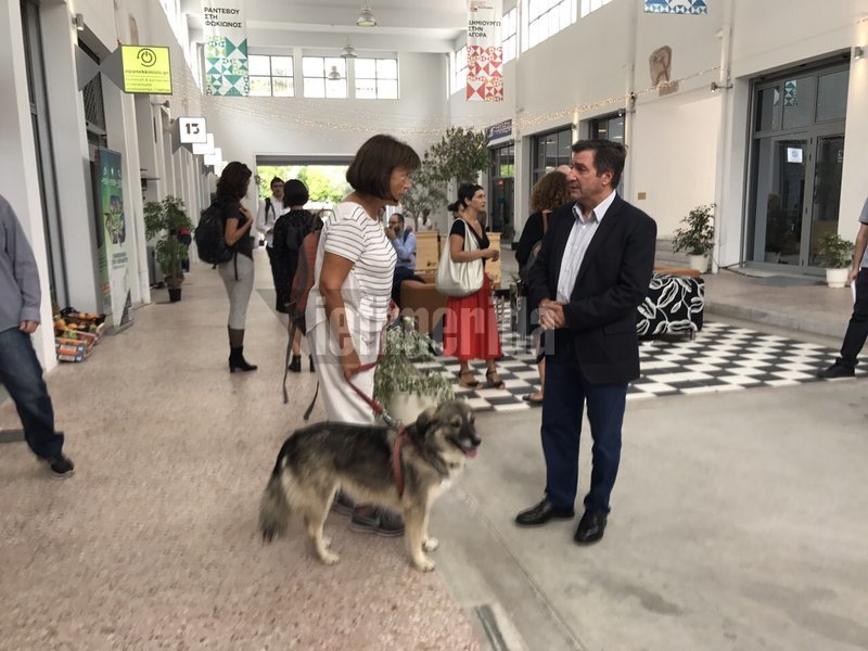 Ο δήμαρχος Αθηναίων Γιώργος Καμίνης έδωσε το παρών κατά την πρώτη ημέρα λειτουργίας