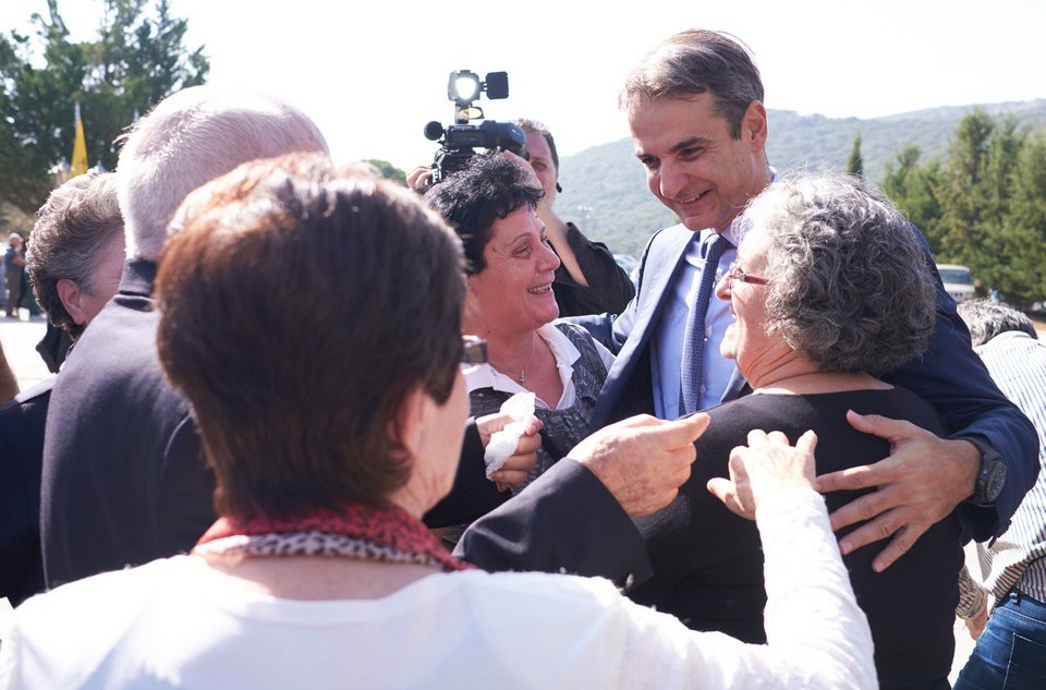 Ο πρόεδρος της ΝΔ με Κεφαλλονίτες