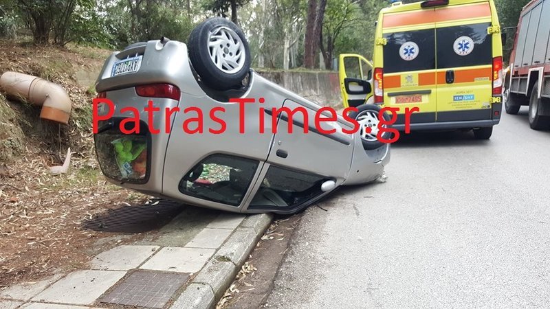 Ο οδηγός ευτυχώς δεν τραυματίστηκε
