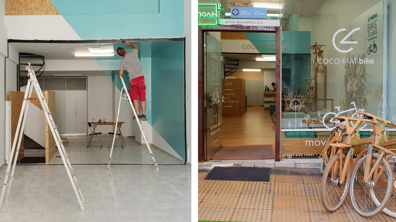 Μέσα σε μικρό χρονικό διάστημα οι χώροι μεταμορφώθηκαν και ετοιμάστηκαν για να δώσουν ξανά πνοή στην παρατημένη πλατεία Θεάτρου