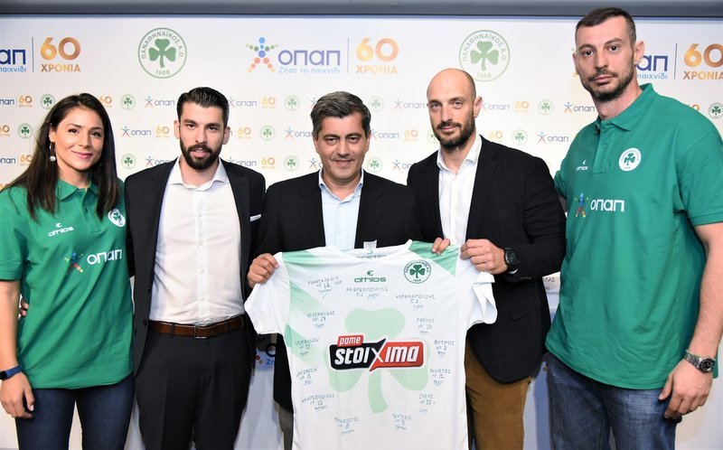 Δέσποινα Γεωργιάδου – Αθλήτρια Ξιφασκίας Παναθηναϊκός Α.Ο., Σταύρος Ντίνος – Γενικός Διευθυντής Παναθηναϊκός Α.Ο., Οδυσσέας Χριστοφόρου – Επικεφαλής Εταιρικών και Ρυθμιστικών Υποθέσεων ΟΠΑΠ, Πάνος Μπόλλας - Brand, Marketing Communications & Sponsorship Team Director ΟΠΑΠ, Σωτήρης Πανταλέων - Αρχηγός Ομάδας Βόλεϊ Παναθηναϊκός Α.Ο.