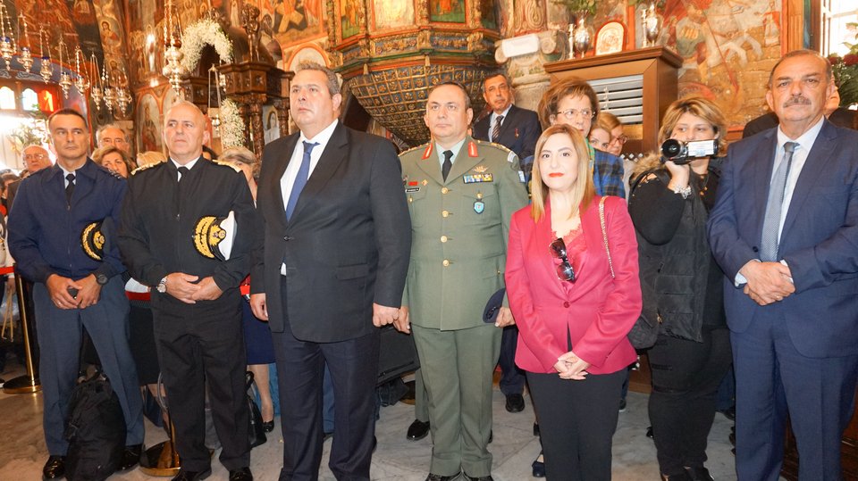 Στη Σύμη βρίσκεται ο Πάνος Καμμένος για τη γιορτή του Αρχαγγέλου Μιχαήλ, προστάτη της Πολεμικής Αεροπορίας