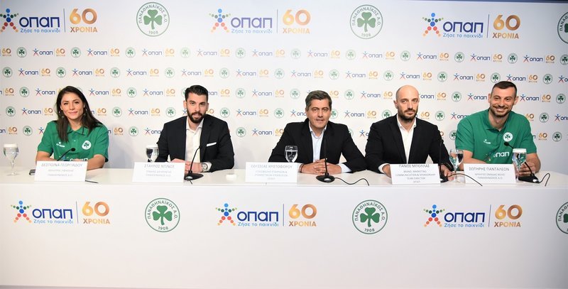 Δέσποινα Γεωργιάδου – Αθλήτρια Ξιφασκίας Παναθηναϊκός Α.Ο., Σταύρος Ντίνος – Γενικός Διευθυντής Παναθηναϊκός Α.Ο., Οδυσσέας Χριστοφόρου – Επικεφαλής Εταιρικών και Ρυθμιστικών Υποθέσεων ΟΠΑΠ, Πάνος Μπόλλας - Brand, Marketing Communications & Sponsorship Team Director ΟΠΑΠ, Σωτήρης Πανταλέων - Αρχηγός Ομάδας Βόλεϊ Παναθηναϊκός Α.Ο.