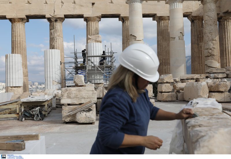 Δείτε φωτογραφίες από τα έργα συντήρησης στον Ιερό Βράχο της Ακρόπολης -Πού γίνονται παρεμβάσεις [εικόνες] | iefimerida.gr 9