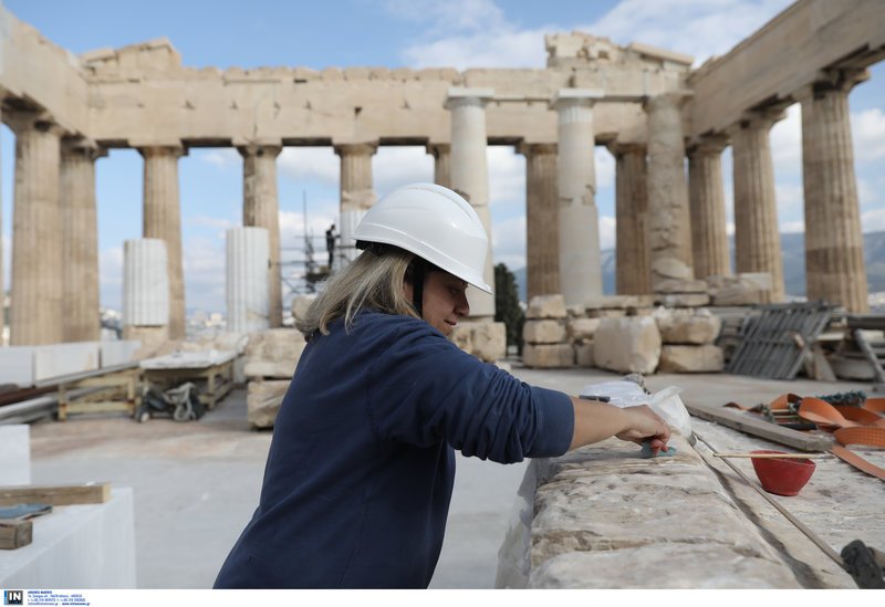 Δείτε φωτογραφίες από τα έργα συντήρησης στον Ιερό Βράχο της Ακρόπολης -Πού γίνονται παρεμβάσεις [εικόνες] | iefimerida.gr 10