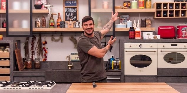 Στην εκπομπή Kitchen Lab πέρσι στον Alpha. 