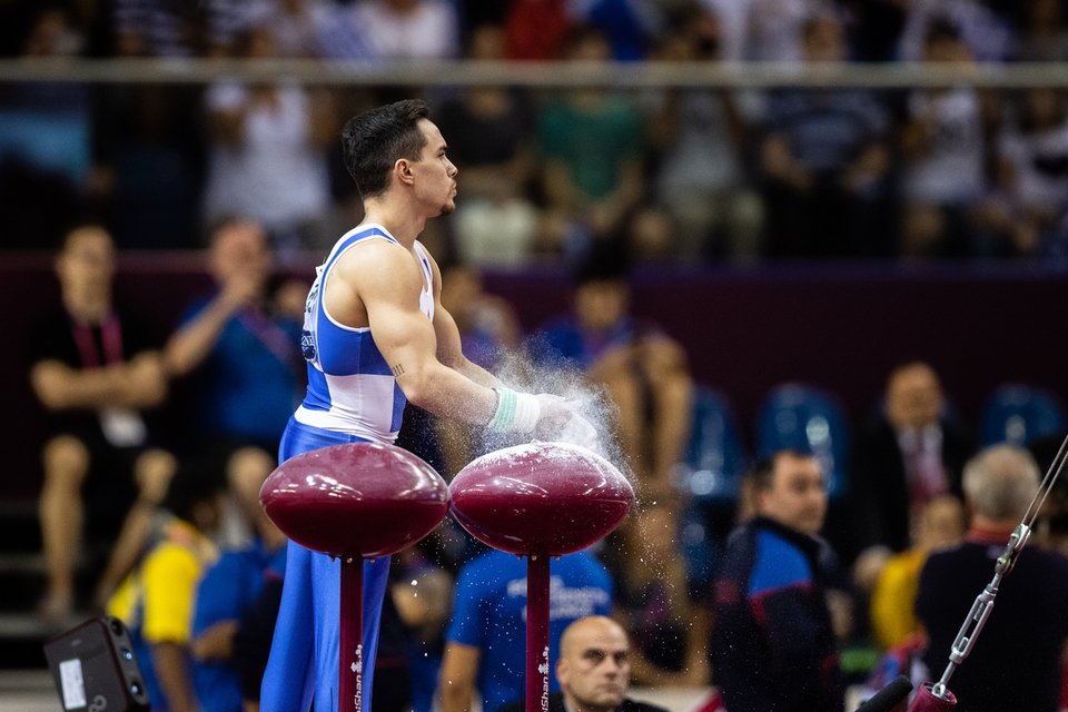 Ο Λευτέρης Πετρούνιας αυτοσυγκεντρώνεται -Φωτογραφία: Angelos Zymaras / AZSPORTSIMAGES / SOOC