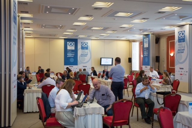 Φωτογραφία από τις συναντήσεις B2B στο πλαίσιο του Go In Crete που πραγματοποιήθηκε το 2017