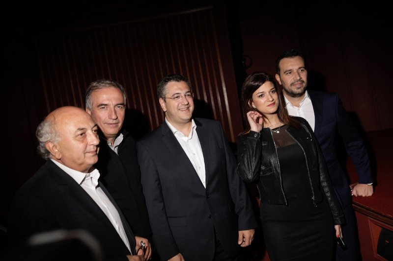 Με τον περιφερειάρχη Κεντρικής Μακεδονίας Απόστολο Τζιτζικώστα και τον πρ. υφυπουργό Εξωτερικών Γ. Αμανατίδη