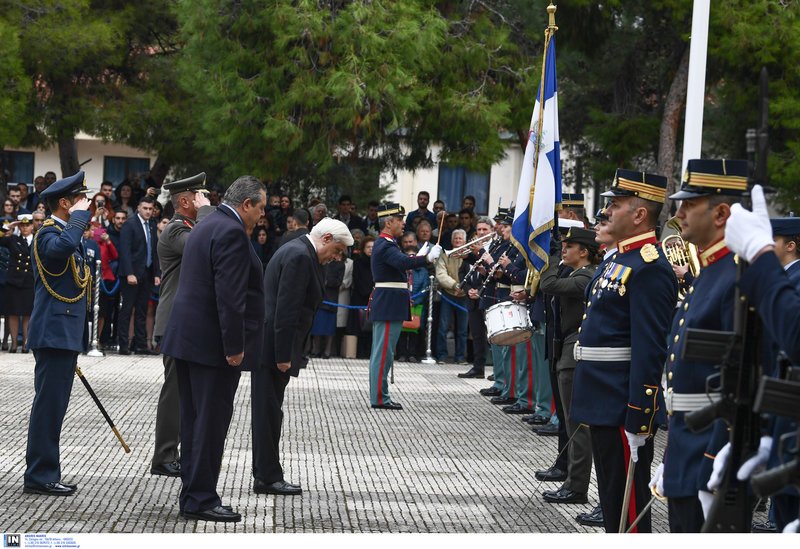 Τον Πρόεδρο της Δημοκρατίας συνόδευε ο υπουργός Εθνικής 'Αμυνας, Πάνος Καμμένος