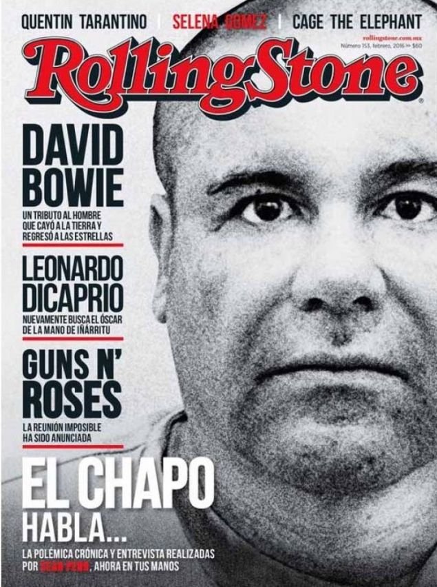 To εξώφυλλο του Rolling Stone με τη συνέντευξη του Ελ Τσάπο στον Σον Πεν