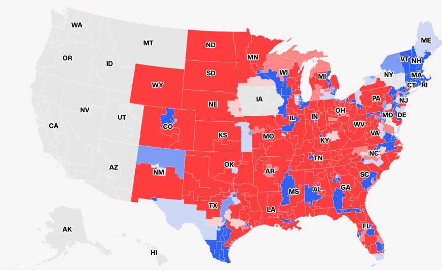 Μάχη στην Βουλή των Αντιπροσώπων: Δημοκρατικοί 92 έδρες έναντι 88 εδρών των Ρεπουμπλικάνων