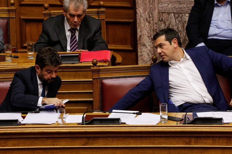 Ο πρωθυπουργός σε μια πιο χαλαρή στιγμή