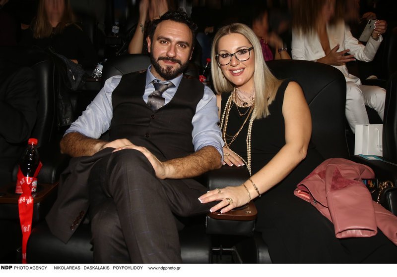 Ο Μελέτης Ηλίας με την γυναίκα του Θέμιδα.