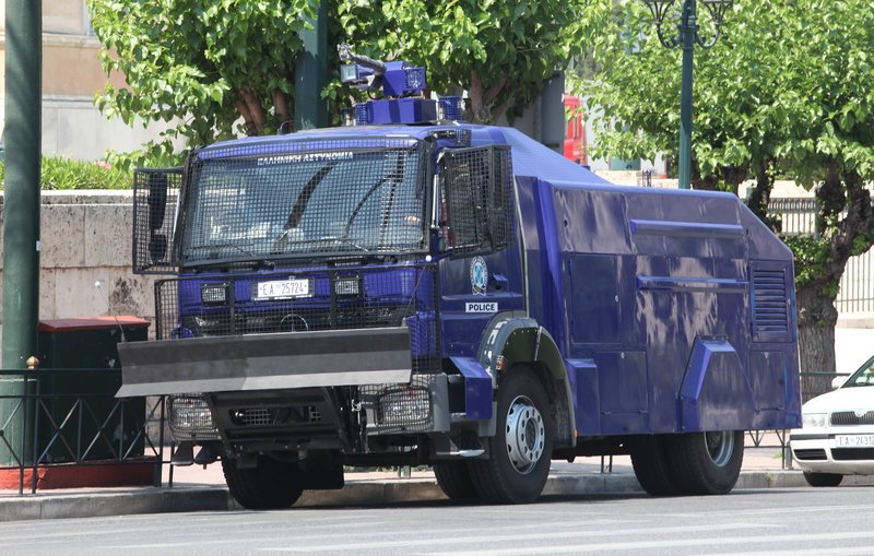 Η ΕΛ.ΑΣ έχει συνολικά τέσσερα υδροβόλα καταστολής / Φωτογραφία: EUROKINISSI