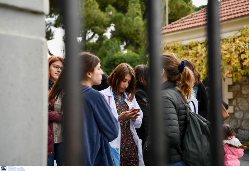 Από την κινητοποίηση των γιατρων στο Παίδων Αγία Σοφία/Φωτογραφία: Intimenews