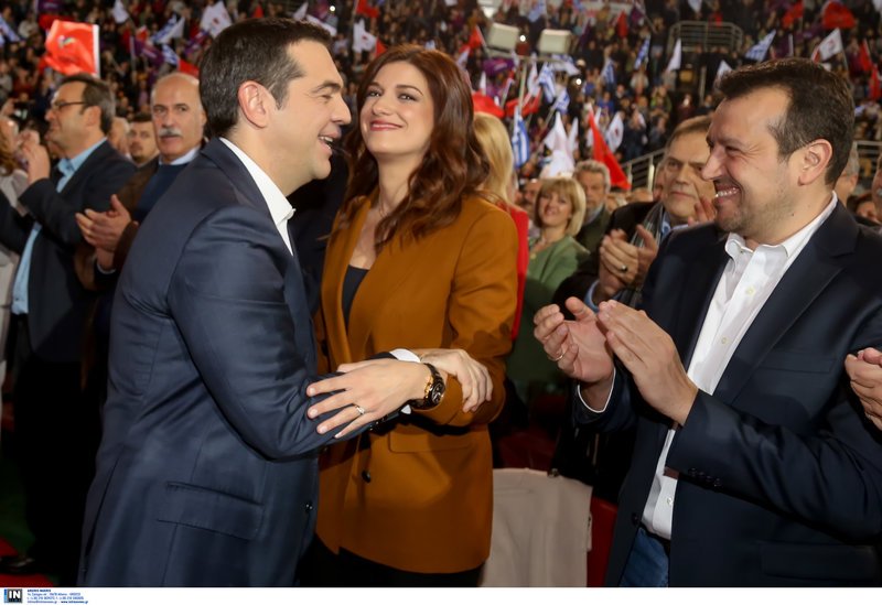 Η Κατερίνα Νοτοπούλου, ο Αλέξης Τσίπρας και ο Νίκος Παππάς