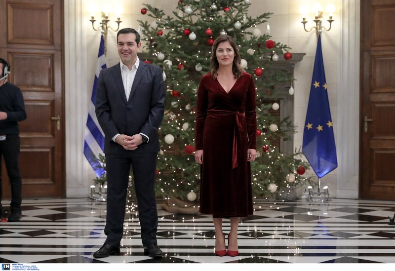 Το πρωθυπουργικό ζέυγος -Φωτογραφία: Eurokinissi