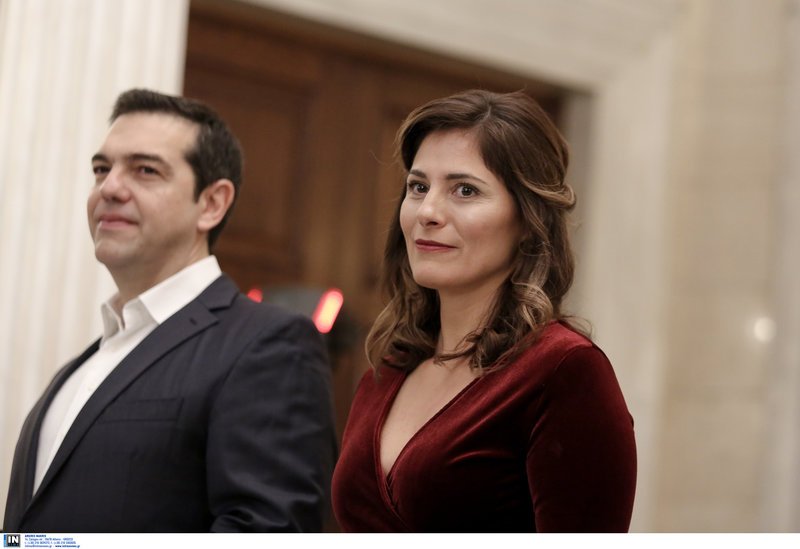 Αλέξης Τσίπρας και Περιστέρα Μπαζιάνα -Φωτογραφία: Eurokinissi