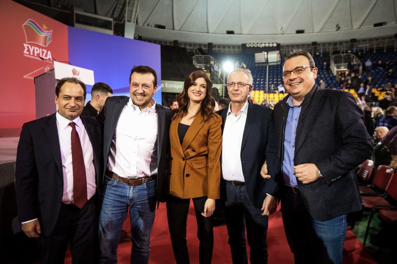 Ο Χρήστος Σπίρτζης, ο Νίκος Παππάς, η Κατερίνα Νοτοπούλου, ο Σωκράτης Φάμελλος