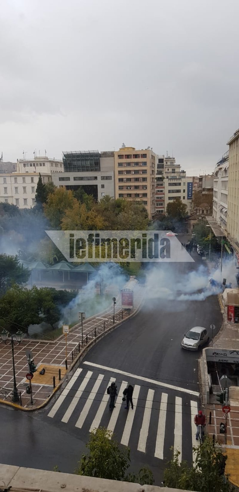 Τα ΜΑΤ προχώρησαν σε χρήση χημικών