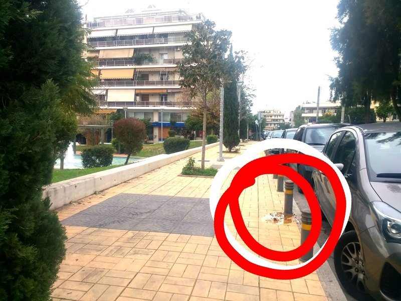 Το σημείο όπου βρέθηκε η φόλα / Φωτογραφία: Facebook
