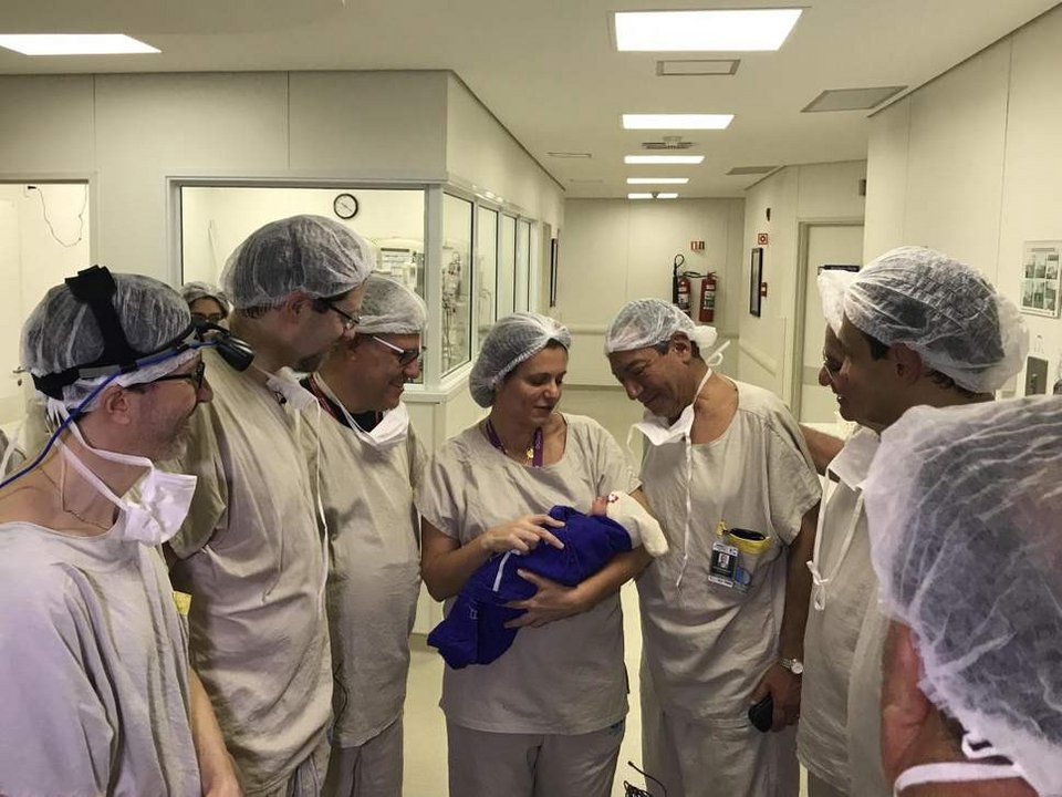 Το μωράκι γεννήθηκε πέρυσι στη Βραζιλία (Φωτογραφία: Divulgação Hospital das Clínicas da FMUSP )