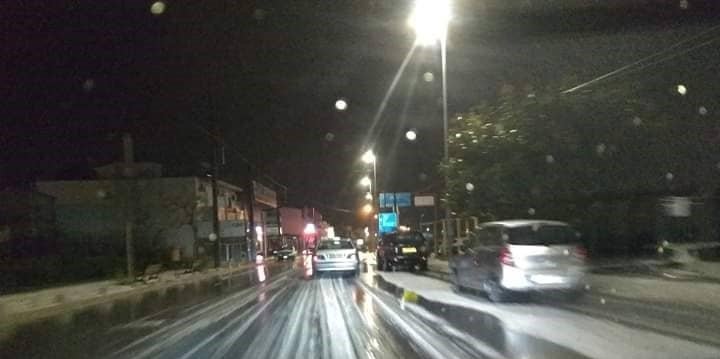 Ισχυρή χαλαζόπτωση τη νύχτα στην Κρήτη
