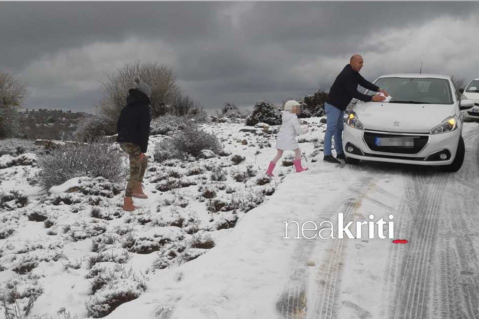 Στα λευκά και η Κρήτη -Οι πρώτες φωτογραφίες από τον χιονισμένο Ψηλορείτη [εικόνες] | iefimerida.gr 1