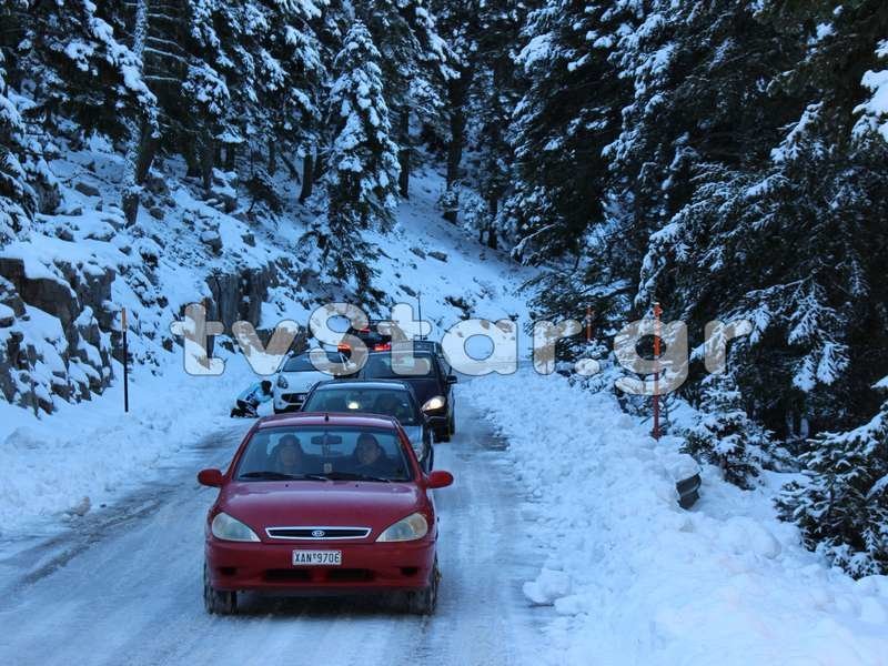 Χιονοδρόμοι και επισκέπτες κατακλύζουν το Χιονοδρομικό Κέντρο Παρνασσού [εικόνες & βίντεο] | iefimerida.gr 6