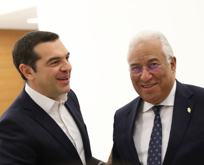 Ο Αλ. Τσίπρας με τον πρωθυπουργό της Πορτογαλίας, Αντόνιο Κόστα
