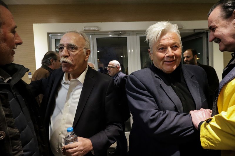 Η εμφάνιση του Θ. Παπαχριστόπουλου σε εκδήλωση του ΣΥΡΙΖΑ μαζί με τον Δημ. Βίτσα -Φωτογραφία: EUROKINISSI/ ΓΙΑΝΝΗΣ ΠΑΝΑΓΟΠΟΥΛΟΣ