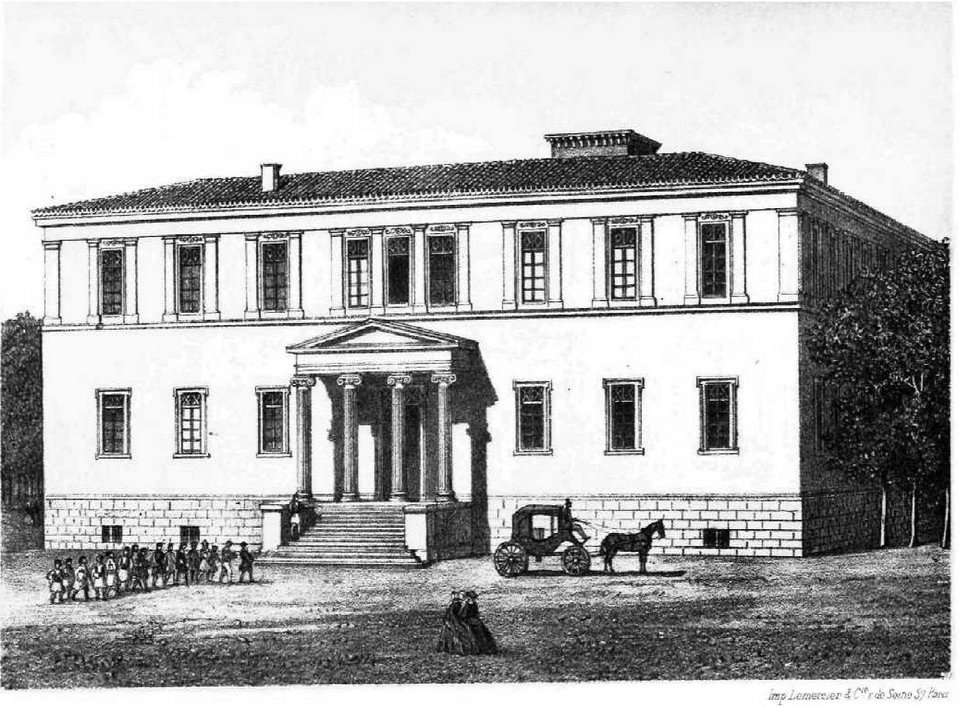 Βαρβάκειος Σχολή επί της Αθηνάς το 1867, wikipedia
