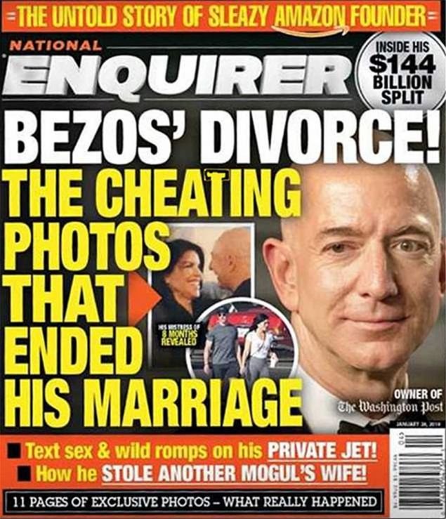Το εξώφυλλο του National Enquirer
