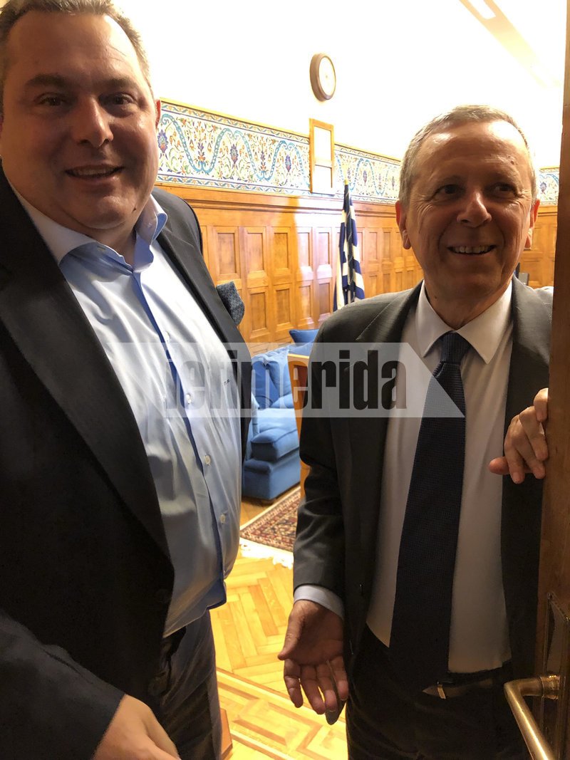 Συνάντηση Μπαλτάκου-Καμμένου στο γραφείο των ΑΝΕΛ στη Βουλή | iefimerida.gr 0