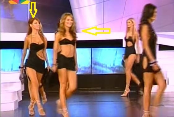 Η Βικτώρια Καρύδα μπροστά, η Εύα Μπάση ακολουθεί.