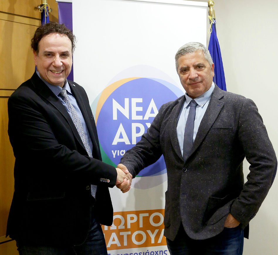 Ο Χάρης Ρώμας (αριστερά) και ο Γιώργος Πατούλης (δεξιά)