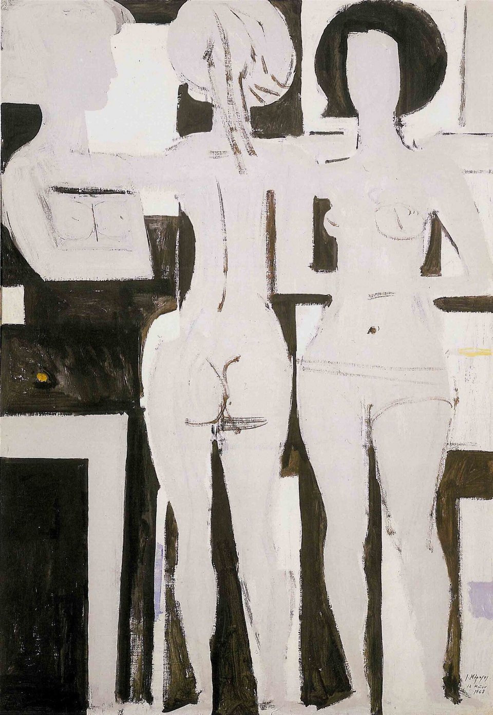 Καλοκαίρι, 1968 Κόλλα βιναβύλ σε μουσαμά Δωρεά Γιάννη Μόραλη Εθνική Πινακοθήκη Μουσείο Αλέξανδρου Σούτσου, αρ. ευρ. 7697