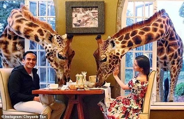 Μπάνιο δίπλα σε ενυδρείο και δείπνο με καμηλοπαρδάλεις –Ετσι έκαναν Πρωτοχρονιά τα Richs Kids [εικόνες] | iefimerida.gr 5