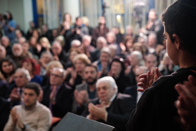 «Η ΝΔ δεσμεύεται ότι θα μειώσει τη φορολογία για όλους» επανέλαβε ο πρόεδρος της ΝΔ -Φωτογραφία: EUROKINISSI/ΓΡ. ΤΥΠΟΥ ΝΔ/ ΔΗΜΗΤΡΗΣ ΠΑΠΑΜΗΤΣΟΣ
