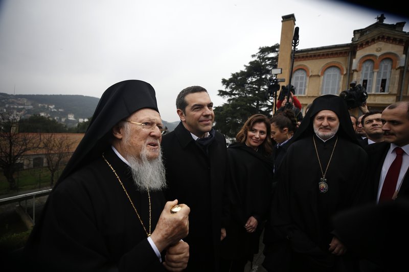 Μαζι με τον Οικουμενικό Πατριάρχη ξεναγηθηκε στη θεολογική Σχολή